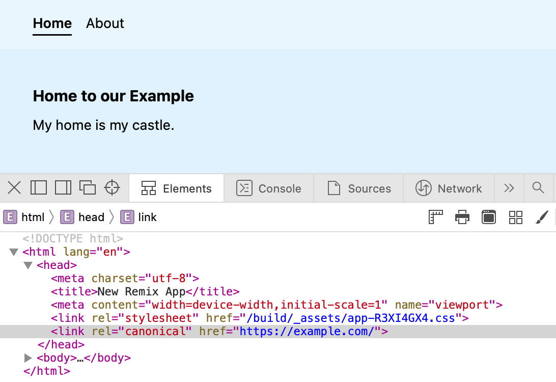 Adding Canonical URLs to a Remix website